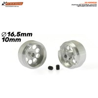 SC-4054F25 Scaleauto Aluminium Wheels 16.5x10mm Lightweight